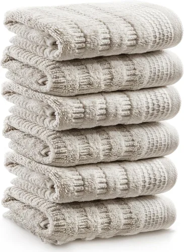 Miniatura 4 de Softerry Juego de toallas de baño de algodón orgánico puro, 100% algodón suave, extra absorbentes y duraderas, de secado rápido de 500 GSM, calidad