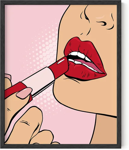 Miniatura 19 de Haus & Hues - Póster rosa con impresión de guepardo para decoración de pared de habitación, decoración artística para pared, sin marco, diseño