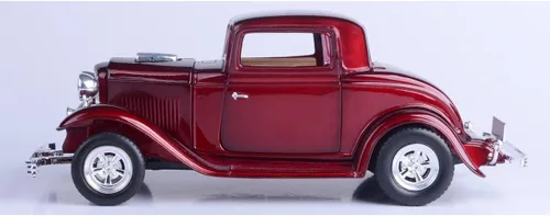 Miniatura 4 de MotorMax American Classics 1932 Ford Coupe 1/24 Escala Diecast Modelo Coche Rojo