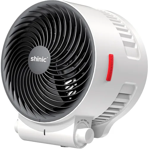 Miniatura 7 de shinic - Ventilador de escritorio y calentador combinado, ventilador portátil de circulación de aire de enfriamiento, protección contra inclinación
