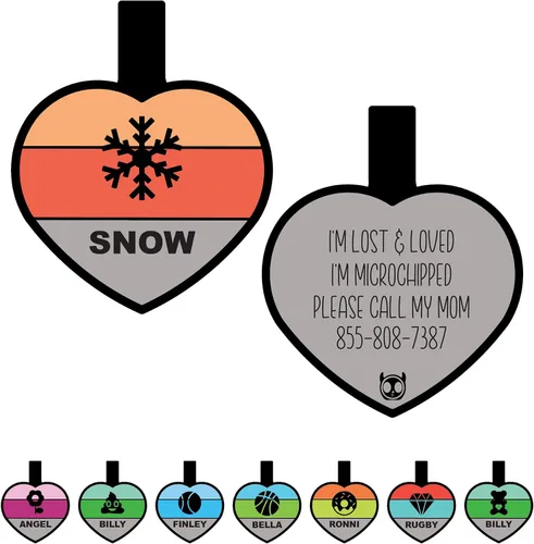 Miniatura 8 de Placa silenciosa para perro personalizada con 5 líneas de identificación de mascotas de silicona duradera y grabada profundamente, diseño de hueso