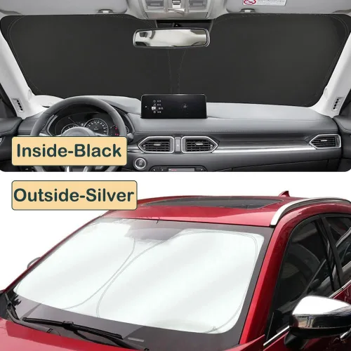 Miniatura 6 de Parasol para parabrisas para Nissan Rogue 3ª generación 2021 2022 2023 (no para Rogue Sport), pantalla plegable para ventana delantera, bloquea