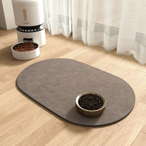 Miniatura 8 de Alfombrilla absorbente para comida de perros - Alfombrilla para cuenco de comida y agua, alfombrilla para comida de mascotas de secado rápido