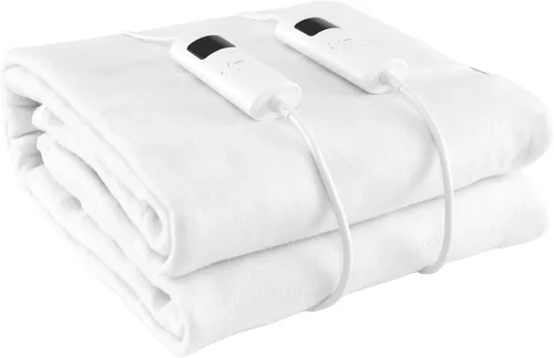 Miniatura 11 de Giantex Cubrecolchón térmico tamaño Queen, funda de colchón eléctrica con doble control, 8 ajustes de calor, temporizador de 10 horas, protección