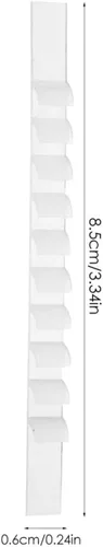 Miniatura 6 de Angoily 100 unidades de agarres transparentes de goma antideslizante para colgar ropa, tiras de hombro para perchas de madera y plástico