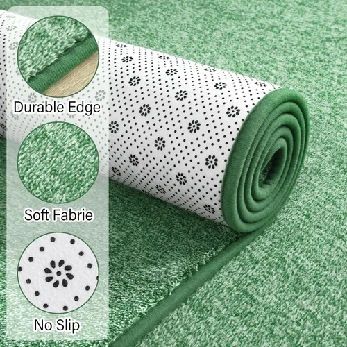 Miniatura 7 de Chicrug Alfombras Modernas de 2x8 Pies para Dormitorio y Sala de Estar, Alfombra de Pasillo de Espuma Viscoelástica de Pelo Bajo para Entrada