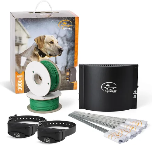 Miniatura 11 de SportDOG Sistema de valla recargable de marca en el suelo, impermeable, collar recargable con tono, vibración y estática, expandible para contener