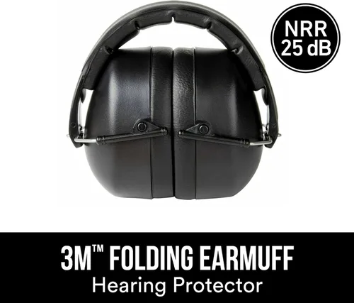 Miniatura 3 de 3M - Orejeras plegables, negro, NRR 25 dB, 1 par