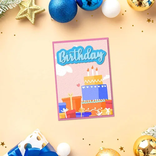 Miniatura 3 de Threetols 14 piezas de palabras navideñas troqueladas de metal para hacer tarjetas, cumpleaños, Acción de Gracias, palabras de corte