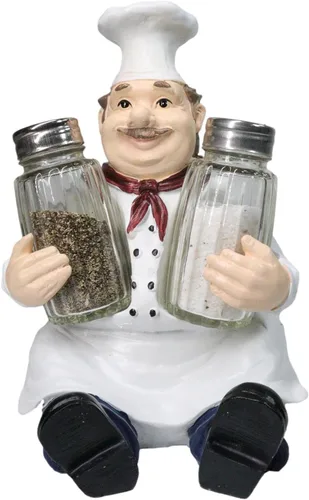 Ebros - Figura decorativa para cocineros, cocineros, cocineros, bistró, restaurante, cocina, comedor, centro de mesa, decoración para chefs,