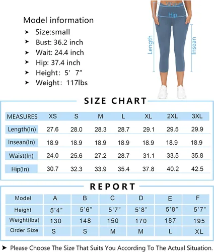 Miniatura 7 de The Gym People - Pantalones deportivos gruesos de tiro alto, con bolsillos y control de abdomen, leggings para entrenar, correr, hacer yoga