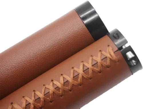 Miniatura 7 de Agarres para mango de bicicleta de 135/3.740 in, agarres largos/cortos, antideslizantes, de microfibra, de PVC, ergonómicos, cosidos a mano, casual