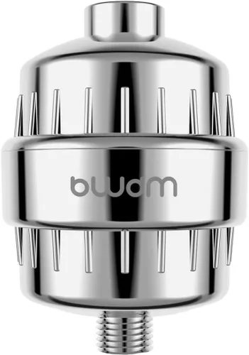Filtro de ducha de 15 etapas - Filtro para cabezal de ducha - Filtro de agua dura bwdm, elimina el cloro, metales pesados y otras impurezas, Cromo
