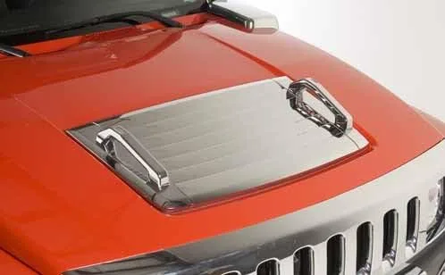 Miniatura 2 de Hummer H3 capucha cubierta cromada para ventilación frontal 3