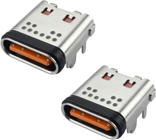Paquete de 2 puertos de carga USB-C de repuesto para JBL Flip 5 y Flip 6, conector de placa de carga para altavoces Bluetooth Charge 5, Pulse 4,