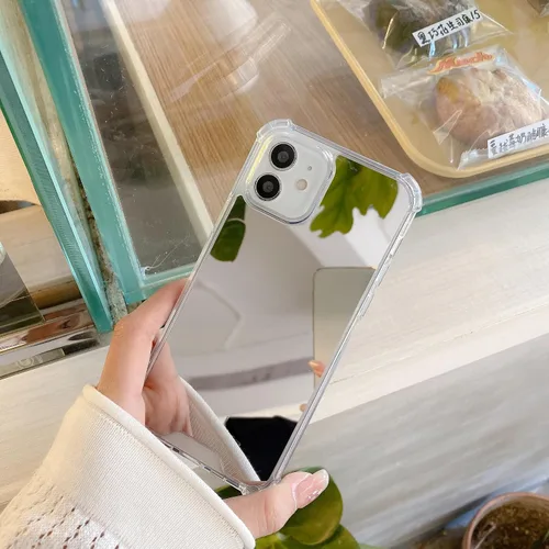 Miniatura 5 de Funda compatible con iPhone 11 con espejo con parachoques a prueba de golpes, parte trasera dura, delgada, cubierta protectora delgada para niñas