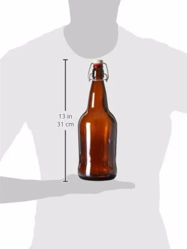Miniatura 2 de Home Brew Ohio 1 botella de kombucha Amber EZ Cap de 32 onzas