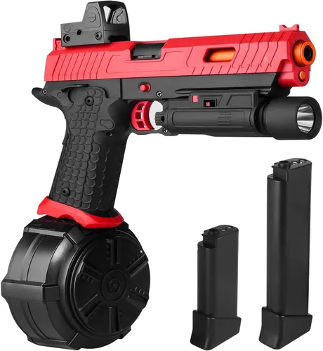 Miniatura 6 de Juguetes eléctricos de gel X5, Full Auto Splat-Blaster incluye tambor y gafas para juego de equipo al aire libre, versión mejorada X2 para mayores