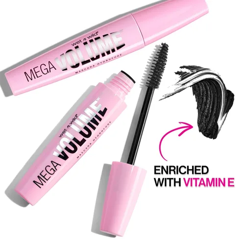 Miniatura 3 de wet n wild Mascara Mega Volume - Voluminizadora, impermeable, resistente a las manchas, libre de crueldad, sin gluten, sin sulfatos y vegana, muy