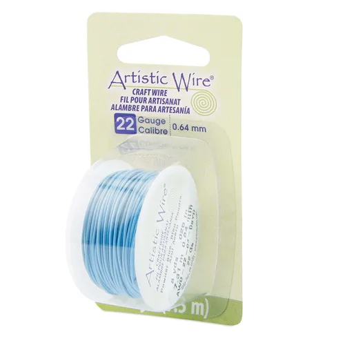 Miniatura 22 de Artistic Wire Alambre de Cobre Coloreado Plateado en Plata Resistente al Deslustre para Manualidades y Envolver Joyería, Resistente al Deslustre