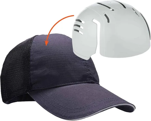 Miniatura 7 de Ergodyne Skullerz 8946 - Gorra de béisbol estándar con inserto de gorra Negro