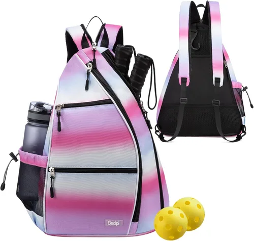Miniatura 17 de Sucipi Pickleball Bag - Men's & Women's Pickleball Backpack, Adjustable Sling Bag w/Fence Hook/Large Capacity/Safety Pocket Azul