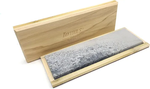 Banco de afilado de cuchillos Arkansas suave (mediano) en caja de madera de 10 x 3 x 1/2 pulgadas (suave (mediano)