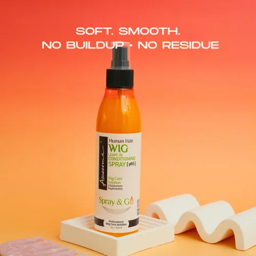 Miniatura 6 de Awesome Peluca de cabello humano sin enjuague en spray acondicionador, pH 5, promueve la seda y el brillo, portátil y tamaño de viaje 2.3 onzas