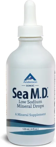 Miniatura 9 de Anderson Sea M.D. Gotas de Minerales Traza Concentradas, Suplemento de Electrolitos Iónicos de Magnesio, Ayuda con los Calambres Musculares