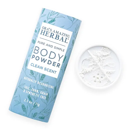 Miniatura 12 de Ora's Amazing Herbal Polvo Corporal Sin Talco para Mujeres, Polvo de Talco Sin Almidón de Maíz, Aroma Relajante de Conexión a Tierra, Aceites