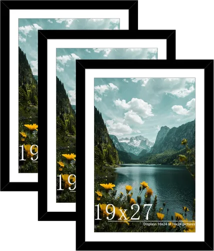 Miniatura 46 de Picrit Paquete de 3 portarretratos de 20 x 20 pulgadas, póster de 16 x 16 pulgadas con paspartú o de 20 x 20 pulgadas sin paspartú para montaje