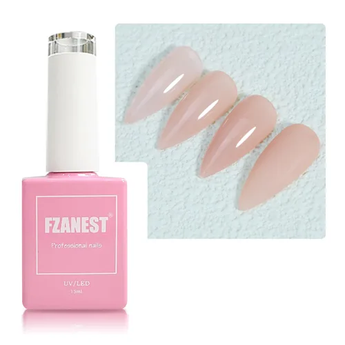 Miniatura 10 de FZANEST Esmalte de uñas en gel azul bebé, color de verano amarillo esmalte en gel para arte de uñas removible LED UV #D15