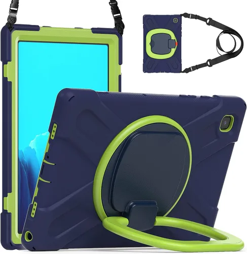 Miniatura 101 de 360 Rotation Case for Galaxy Tab ActivePro/Tab Active4 Pro/Active 5 Pro 10.1" Sturdy Cover Rotate Ring Stand Shoulder Carrying Strap Hand Strap