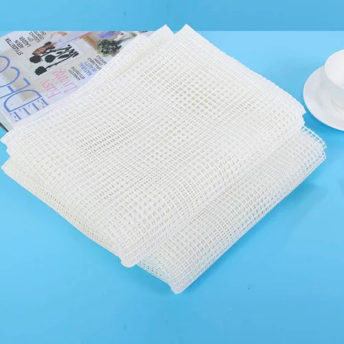 Miniatura 6 de GLOGLOW Kit de malla con gancho, tela de malla, en blanco, para gancho, alfombra, tapiz, bricolaje (59.1 x 39.4 in/59 x 39.4 pulgadas)