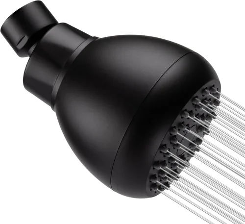 Miniatura 12 de Aisoso Cabezal de ducha de alta presión de 3 pulgadas, antifugas, antiobstrucción, alcachofa de ducha fija cromada con junta de bola giratoria