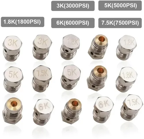 Miniatura 7 de Universal 1.8K 3K 5K 7.5K HPA Burst Disk 3/8-24 UNF Unificado de Cobre Paintball Regulador de Tanque de Aire Comprimido Discos de Ráfaga