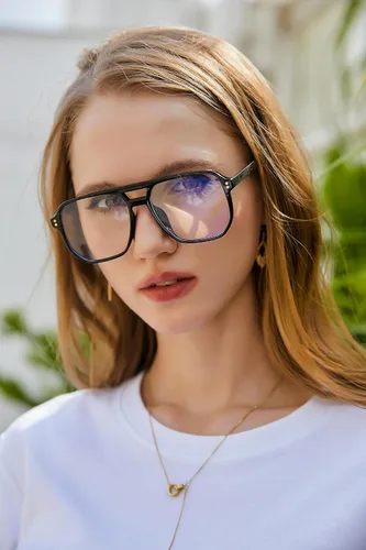 Miniatura 2 de FEISEDY Gafas de lectura retro estilo aviador, para mujeres y hombres, con bloqueo de luz azul, lentes de lectura, armazón de plástico ligero B0071