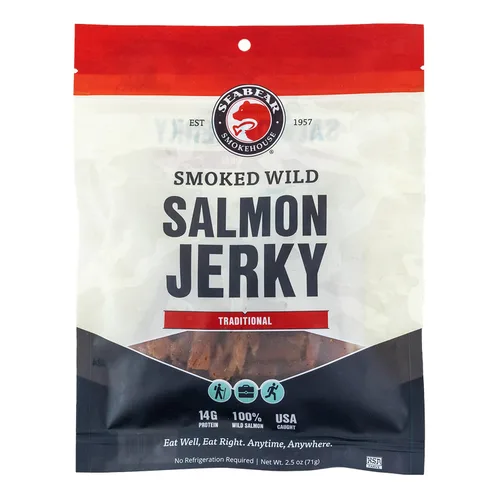 SeaBear - Cecina de salmón salvaje ahumado - Tradicional - 2.5 oz