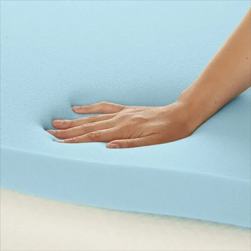 Miniatura 5 de Amazon Basics Cubrecolchón de espuma viscoelástica con gel refrescante, certificado CertiPUR-US, 3 pulgadas, Queen, color azul