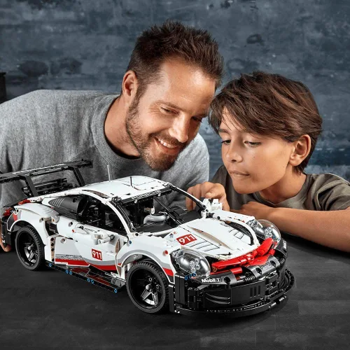 Miniatura 8 de Lego Technic Porsche 911 RSR Juego de construcción, modelo de coche realista, kit de construcción avanzada