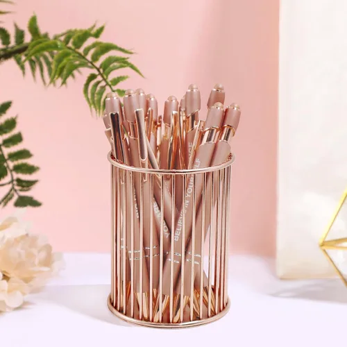 Miniatura 7 de YOXMJDB Bolígrafos Stylus para pantallas táctiles, paquete de 12 bolígrafos de oro rosa inspiradores, bolígrafos de punta media de 1.0 mm