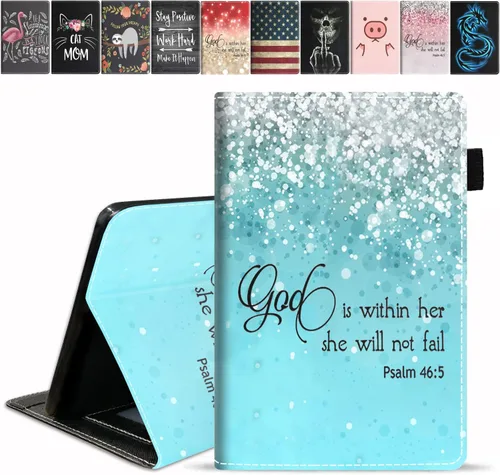 Miniatura 17 de Funda para tableta Amazon Fire HD 10/Fire HD 10 Plus (11ª generación, versión 2021), con cita inspiradora de «Be a Flamingo in a Flock», funda
