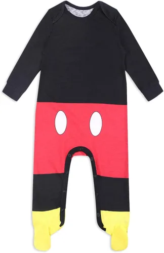 Miniatura 2 de Disney Mickey Mouse - Conjunto de body y gorro para recién nacidos y bebés, color negro