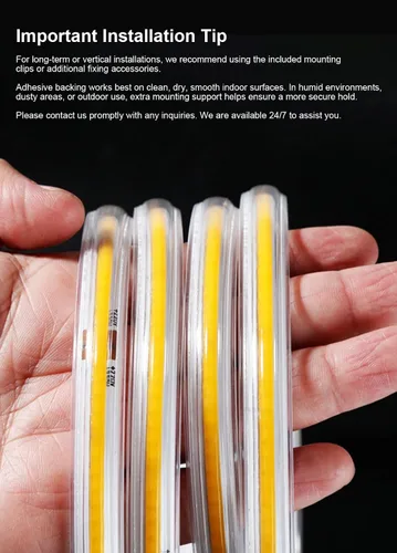 Miniatura 9 de Luces de tira LED COB, RGB Smart IC, IP67 Impermeable, Regulable 20FT/6M, Tira de luz con flujo de color con control de aplicación y sincronización