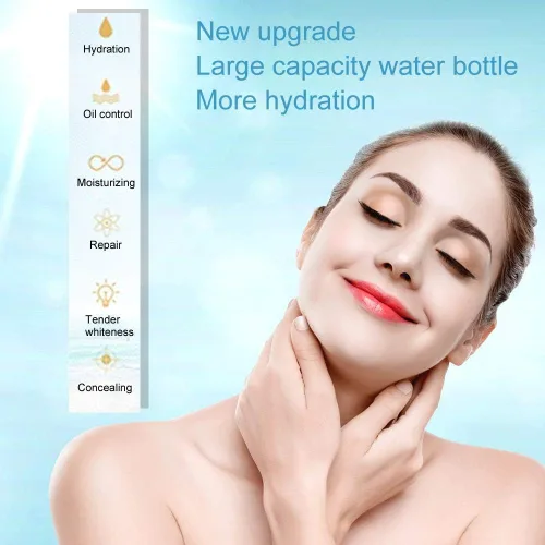 Miniatura 2 de Vapor, vaporizador iónico, vaporizador facial de niebla cálida, aerógrafo hidratante portátil para la piel, maquillaje hidratante de poros