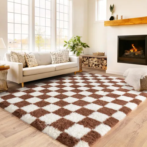 Miniatura 14 de Awaytail Alfombra Esponjosa Lavable 2x3 Pies, Pura Negra Alfombra para Silla de Escritorio Antideslizante, Alfombra Supersuave para Niños