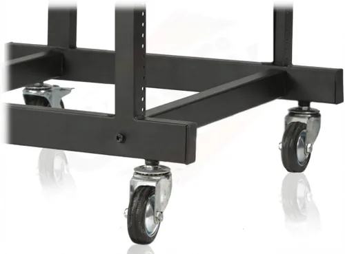 Miniatura 6 de GRIFFIN Soporte de carrito de montaje en rack y plataforma mezcladora superior 25U (serie Studio-XPRO Steel) - Soporte para cabina de música rodante