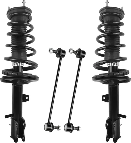 Miniatura 39 de Detroit Axle - Kit de 4 piezas RWD Puntales Delanteros Barras Estabilizadoras para Ford F-150 2021 2022 2023 2024, 2 Puntales con Resorte Helicoidal