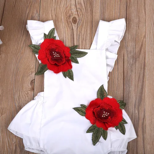 Miniatura 6 de Mameluco para bebé y niña, ropa floral para el verano, traje de verano
