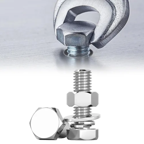 Miniatura 12 de Tornillos y tuercas de cabeza hexagonal, tornillos de 1/4-20 x 1-1/2 pulgadas, tornillos de tuerca, arandelas de bloqueo plano, perno de cabeza
